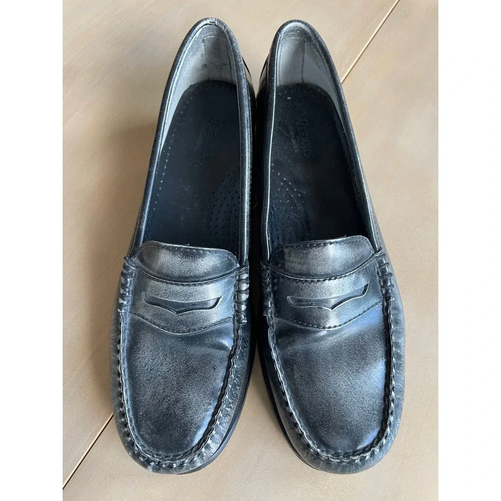 G.H. Bass & Co. Women's Leather Weejuns Whitney Penny Loafer Slip On Shoes